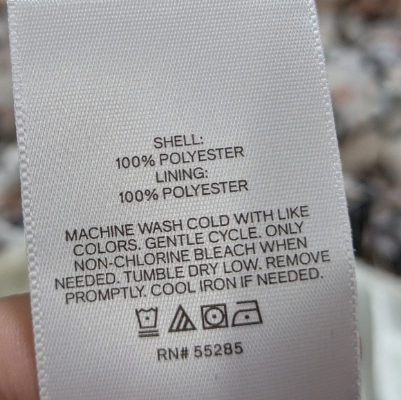 NWT Express white blue grey v neck spaghetti strap ruffle summer sun dress S - Picture 9 of 10